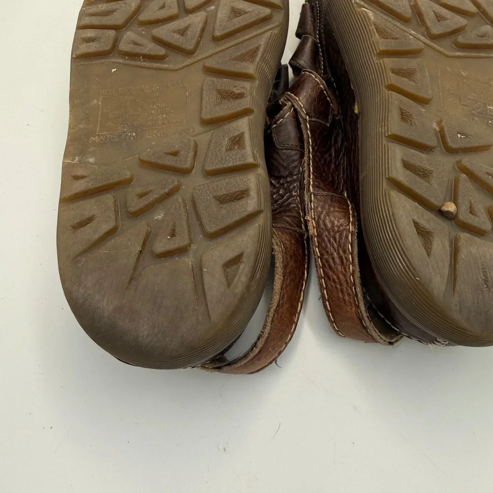 Dr. Martens 8092 Vintage Made in England Brown Leather Fisherman Sandals Mens 10